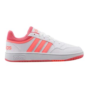 ZAPATILLAS HOOPS BLANCO RAYAS ROSADO
